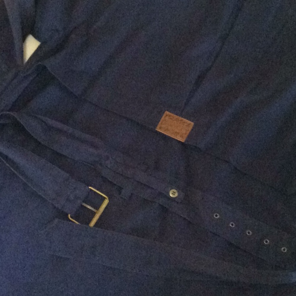 Vintage Together! Military Style Long Trench Coat - Picture 9 of 11